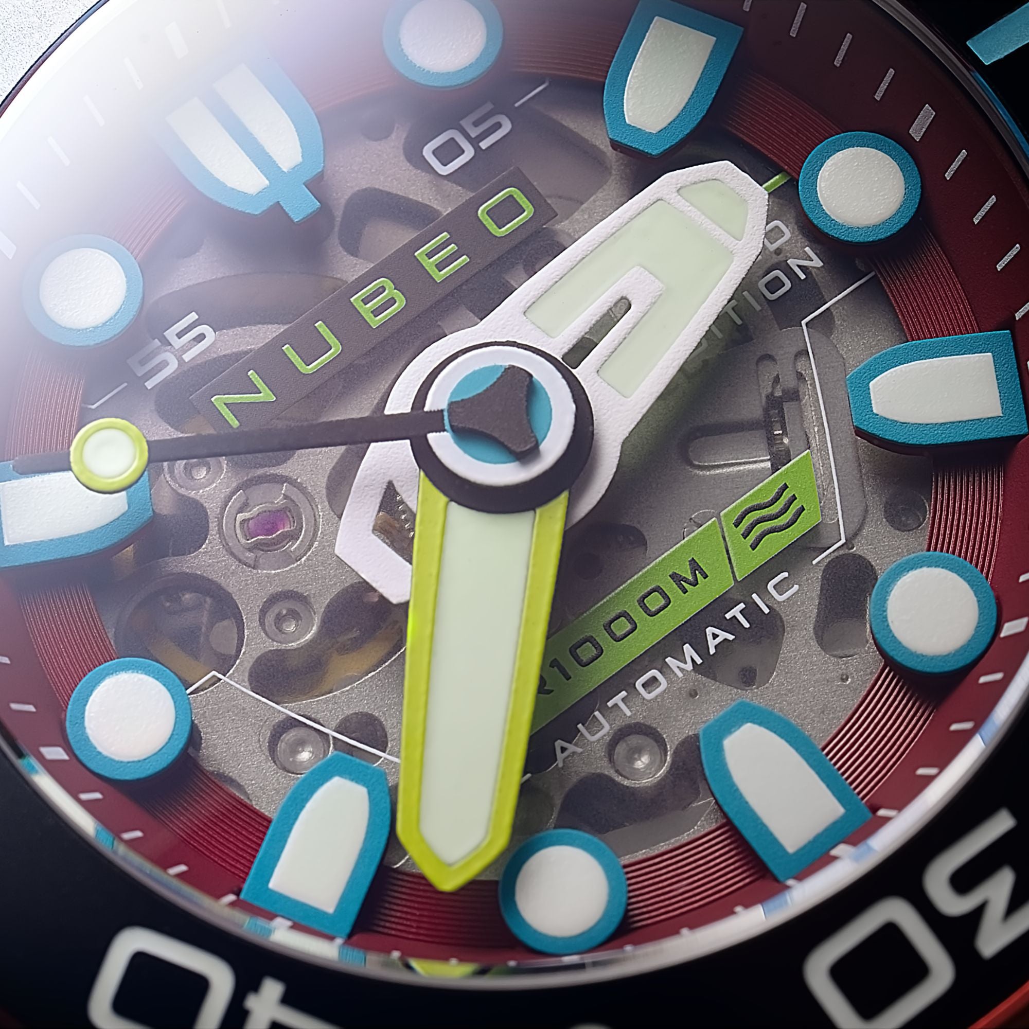 Merlot Red | Ventana Skeleton Automatic Limited Edition – Nubeo