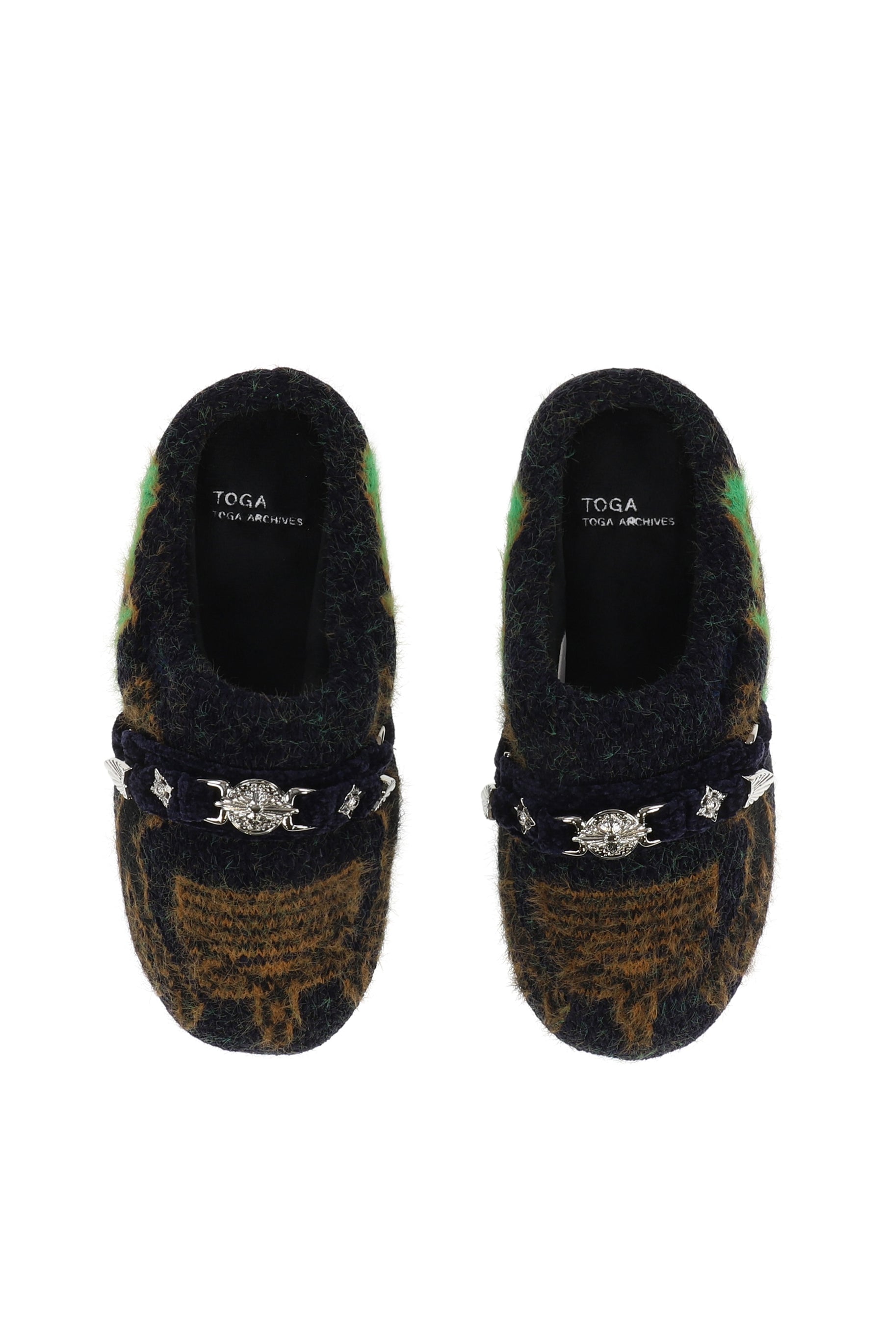 TOGA × SUBU トーガ × スブ FW25 コラボレーション KNIT SLIP-ON / NVY