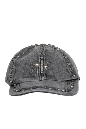 Thug Club サグクラブ FW25 STUDDED DENIM CAP / BLK - NUBIAN ヌビアン