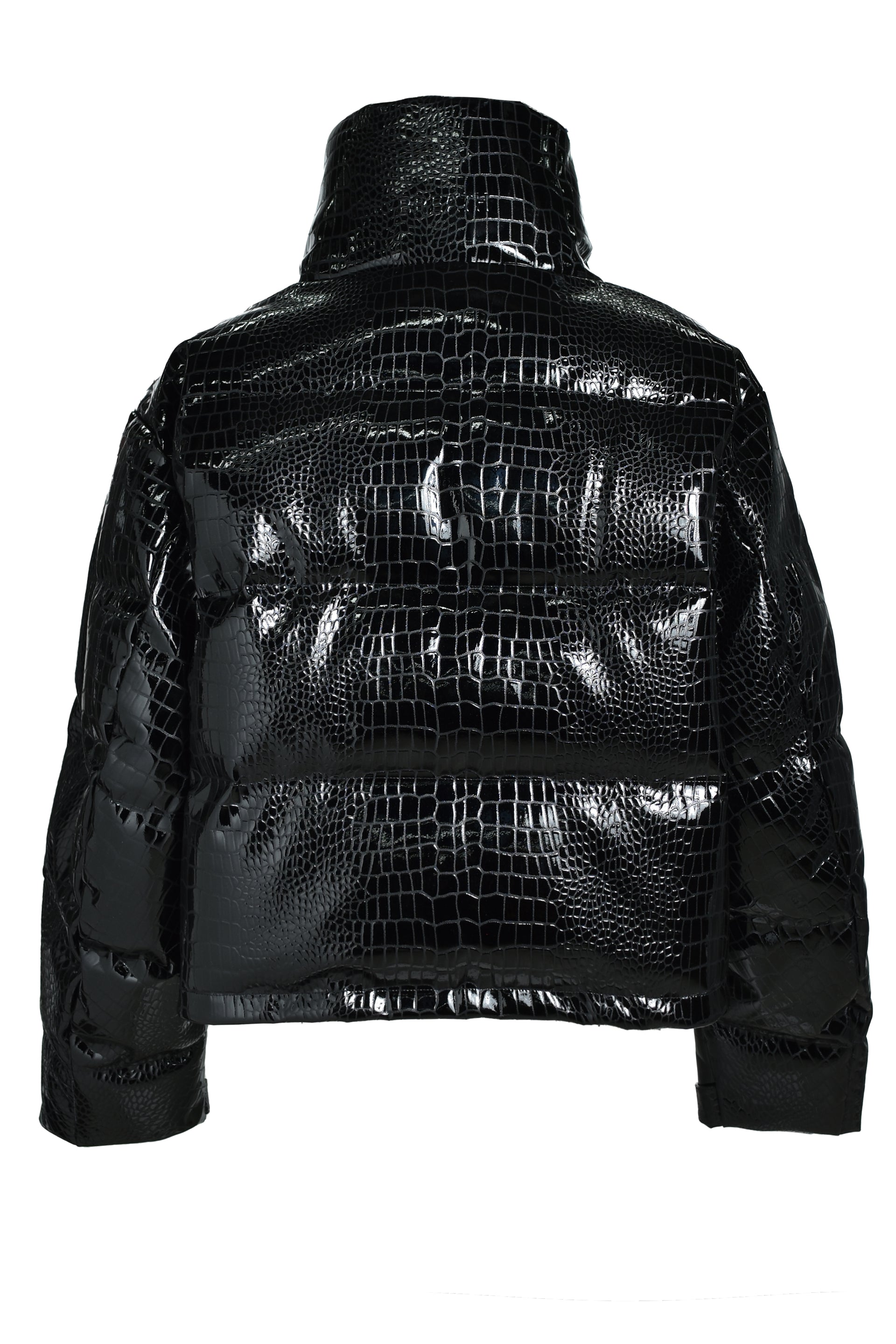 BREATH ブレス FW25FAUX LEATHER MATTE DOWN JACKET / BLK - NUBIAN