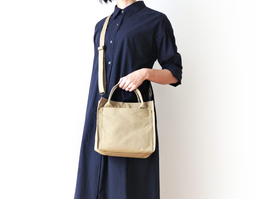 オリジナル型紙】10-034-A スクエアミニトートバッグ、10-034-B