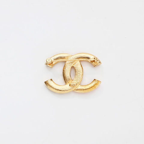 シャネル CHANEL 2022年 ピンクココマーク ブローチ ゴールド WS14940
