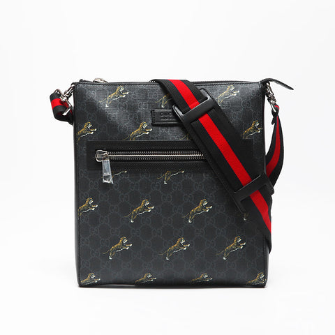 グッチ GUCCI GG スプリーム 虎 タイガープリント ショルダーバッグ