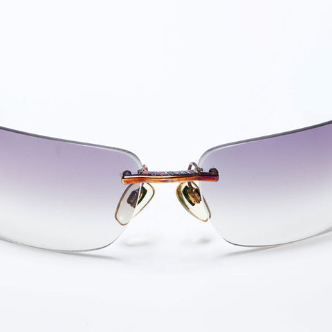 ブルガリ BVLGARI リムレス フレームレス グラデーション サングラス