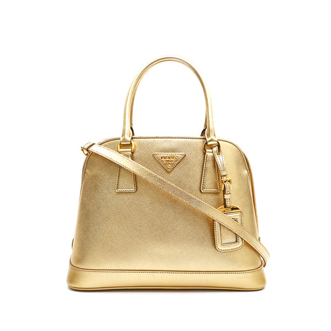 プラダ PRADA サフィアーノ 2way ショルダーバッグ ゴールド P14408