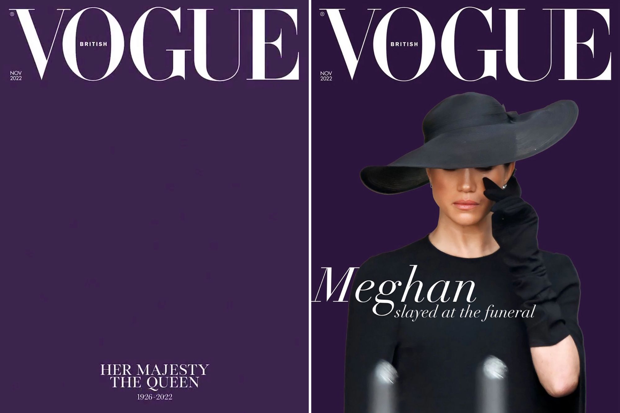 British Vogue releases plain purple cover in honor of Queen