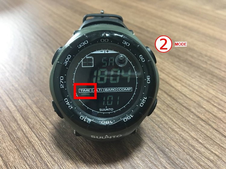 SUUNTO（スント）Vector 電池交換後の時刻合わせの方法 | タネカラナル