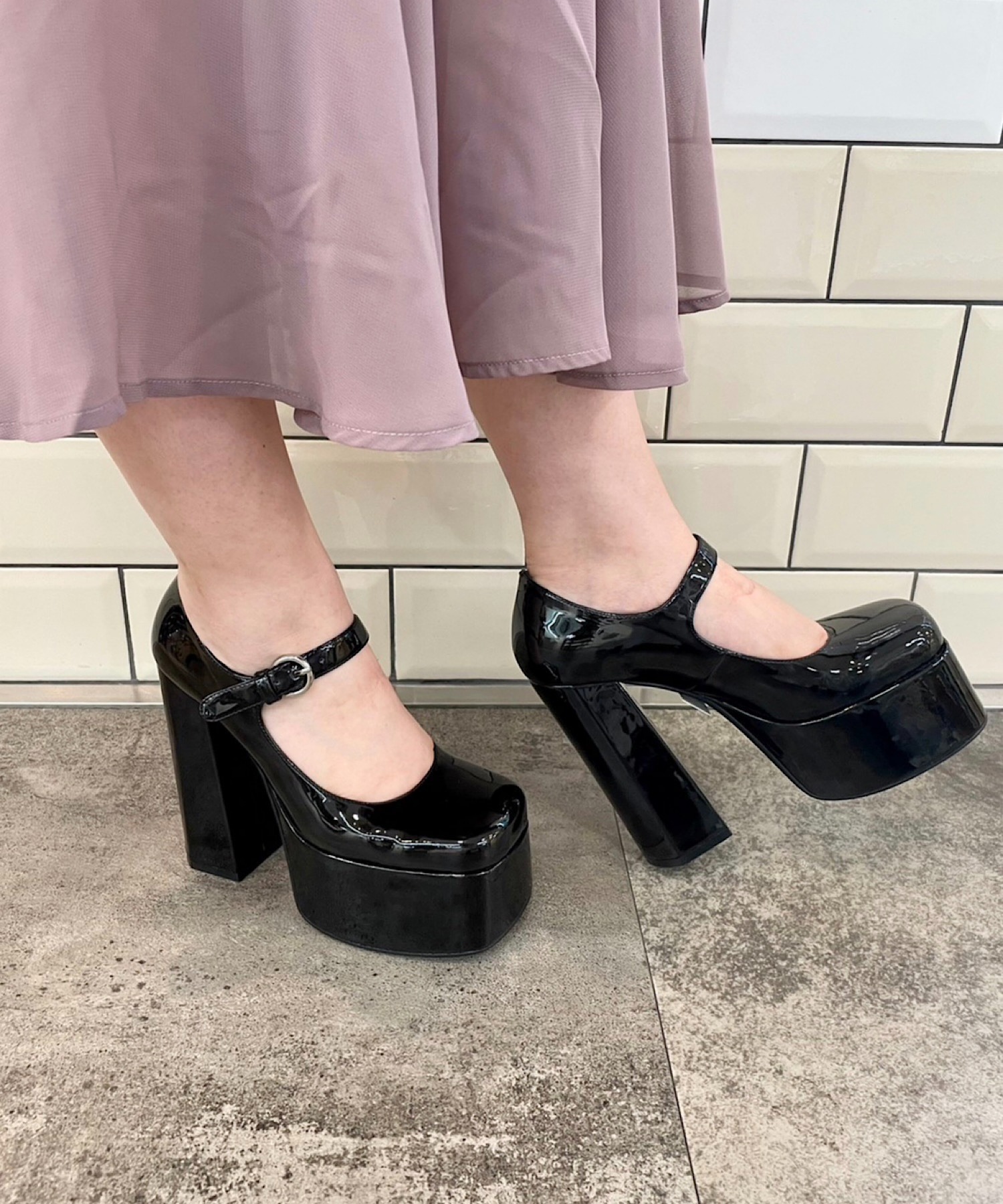 チャンキーヒールメリージェーンパンプス Jeffrey Campbell│Jeffrey