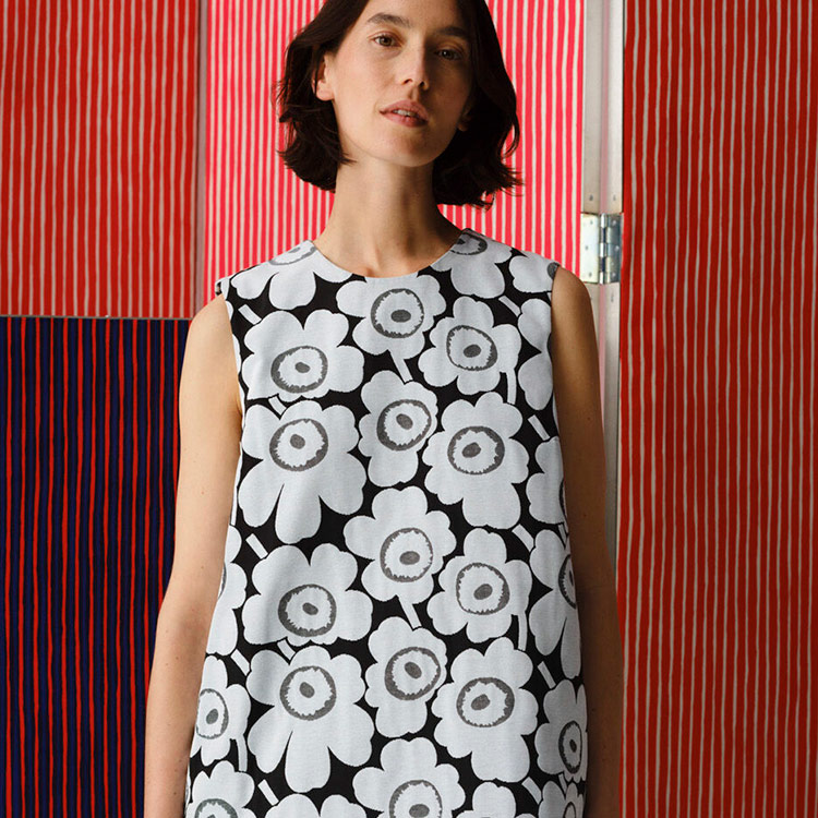 セール】Lehtokielo Unikko /jersey dress（ワンピース）｜marimekko