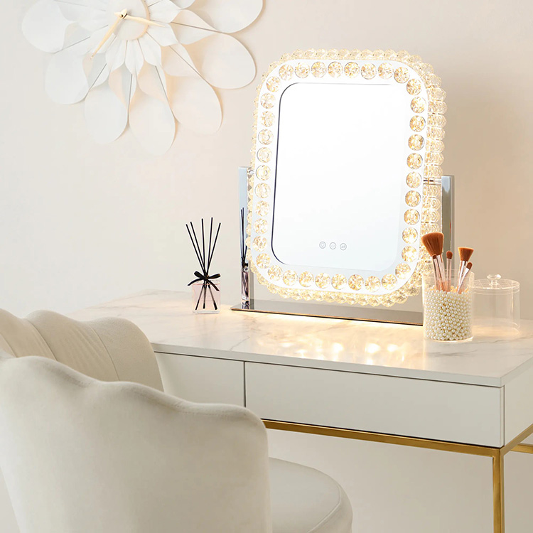 フッツェ ハリウッドミラー ラウンド L ホワイト