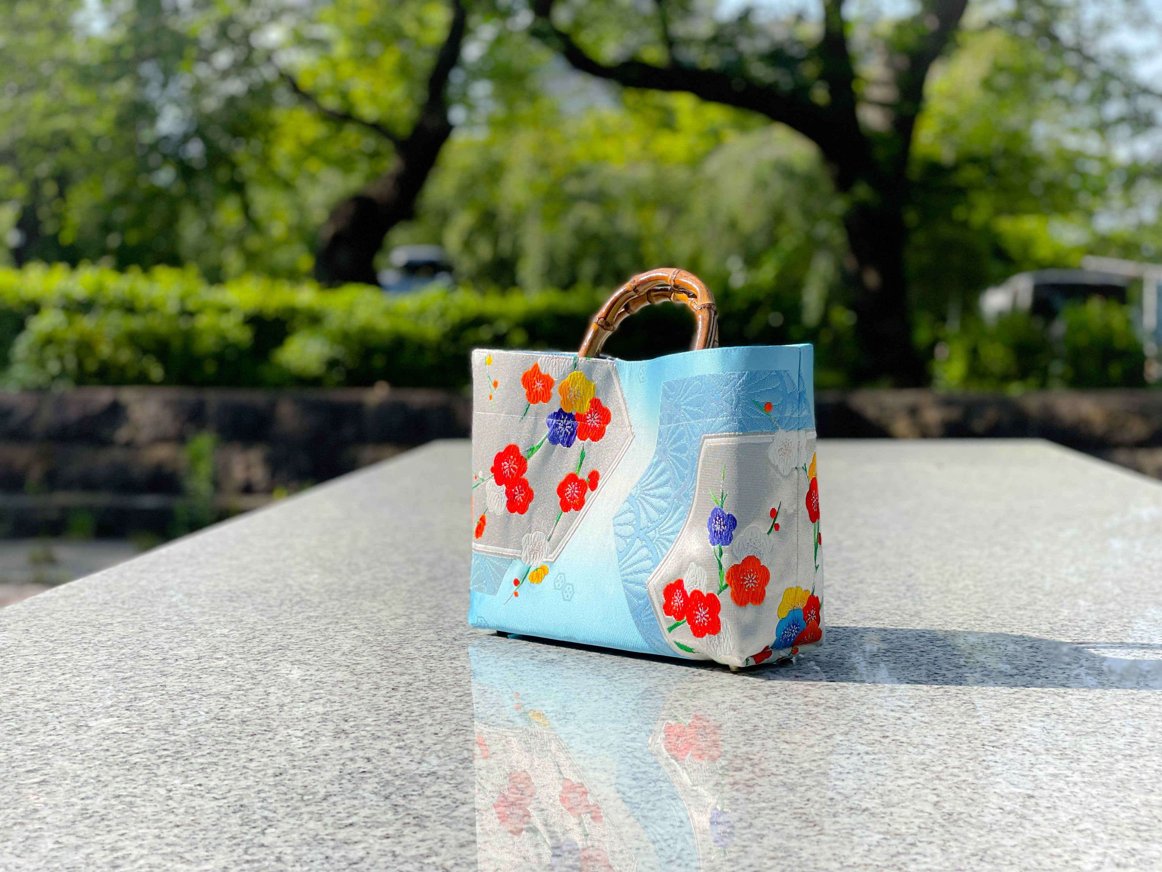 Eternity Tote Bag with bamboo handle 【Miyako】 竹持ち手の