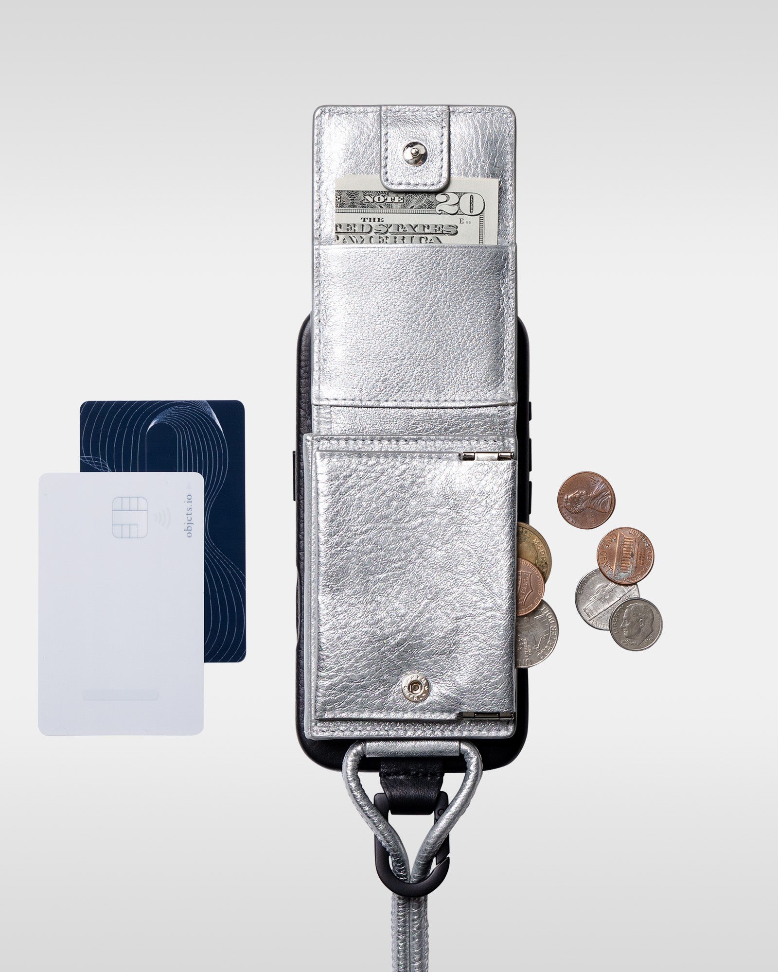 レザー製 iPhoneケース セット / ストラップ付スマホケース / スマホ