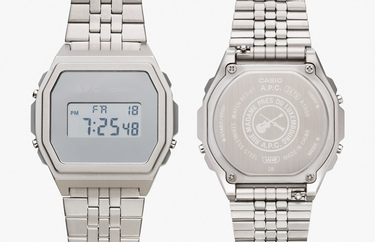 カシオ×A.P.C.｜洗練デザインに充実の機能を備えたコラボウォッチを