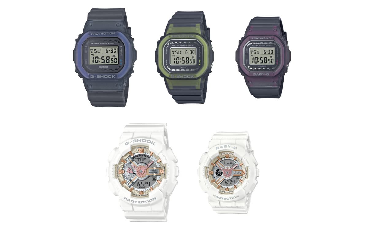 G-SHOCK」「BABY-G」限定ペアウオッチ2種、“バラ”の花言葉をカラーや