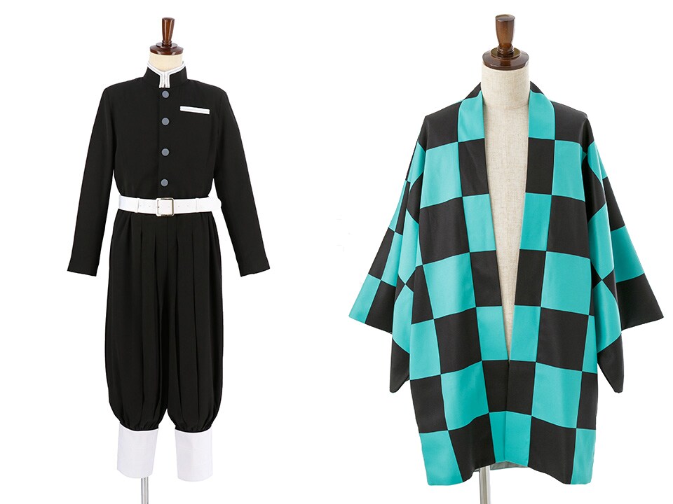 鬼滅の刃」鬼殺隊隊服と炭治郎の羽織を再現したコスプレグッズ