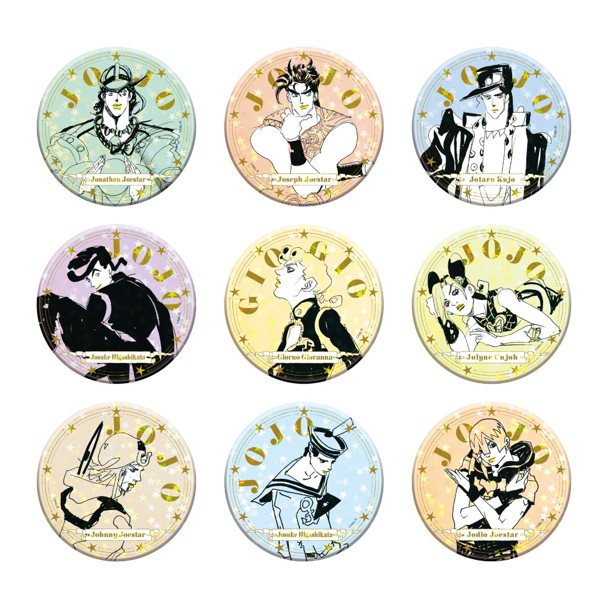 ジョジョ ワールド ホログラム缶バッジ コレクション ブチャラティ 10