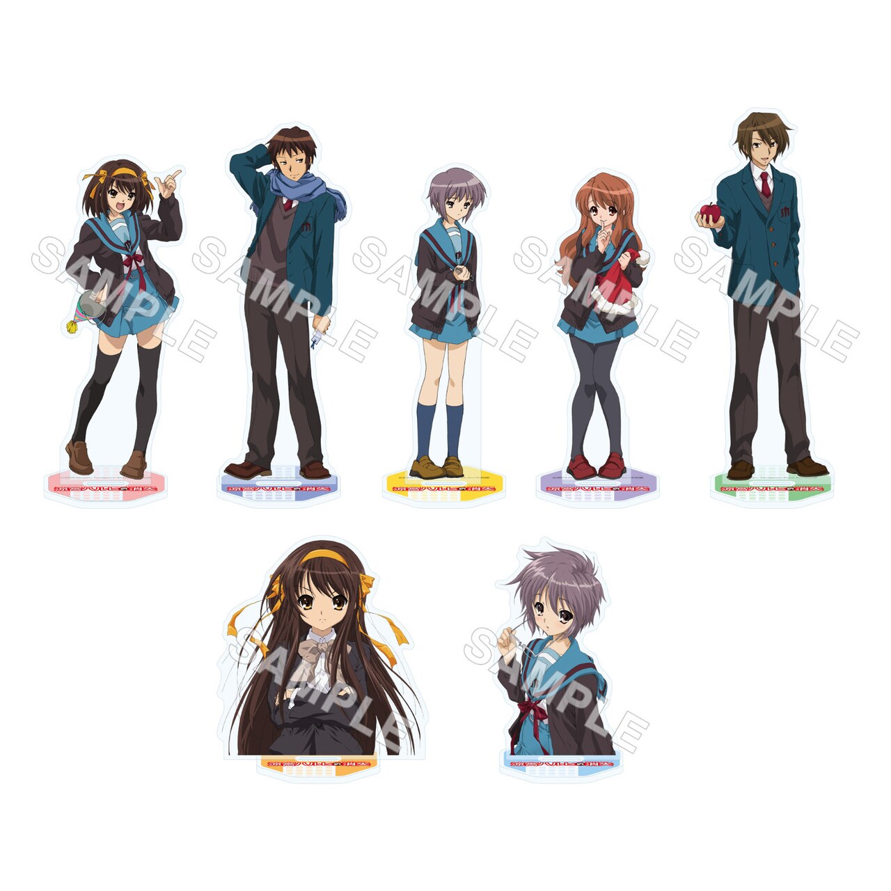 涼宮ハルヒの消失」入場特典色紙 ハルヒ、キョン、長門の描き下ろし