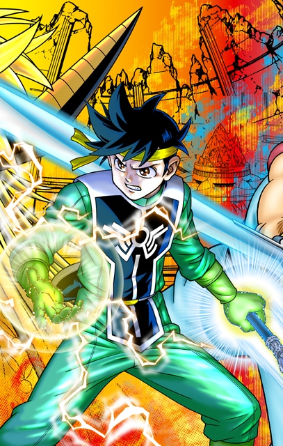 ドラゴンクエスト ダイの大冒険 新装彩録版」25巻のカバーイラスト。(c