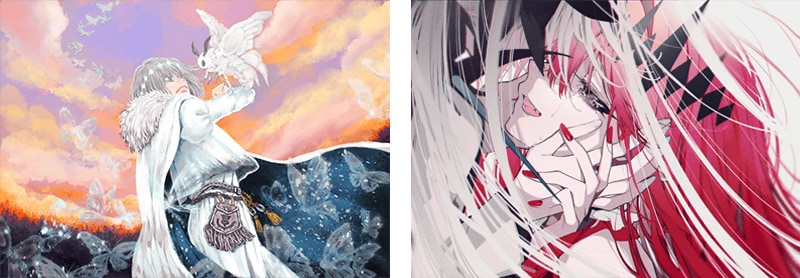 羽海野チカ描き下ろし、「FGO」オベロンの“メモリアルイラスト