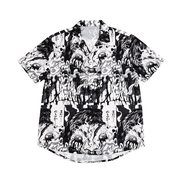 まだやるかい「バキ」花山薫の迫力ある表情と名セリフが総柄シャツに