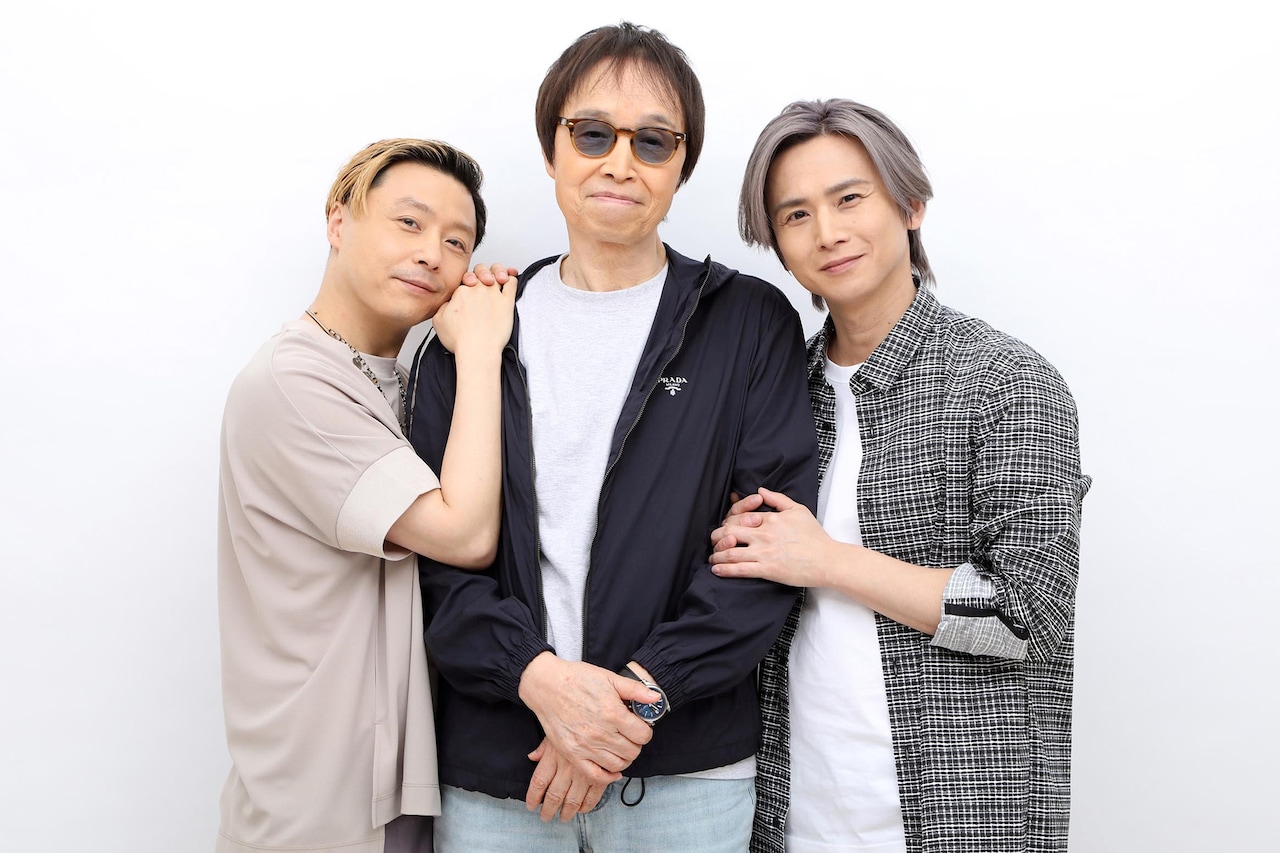 左から堂本剛、吉田拓郎、堂本光一。(c)フジテレビ [画像ギャラリー 1