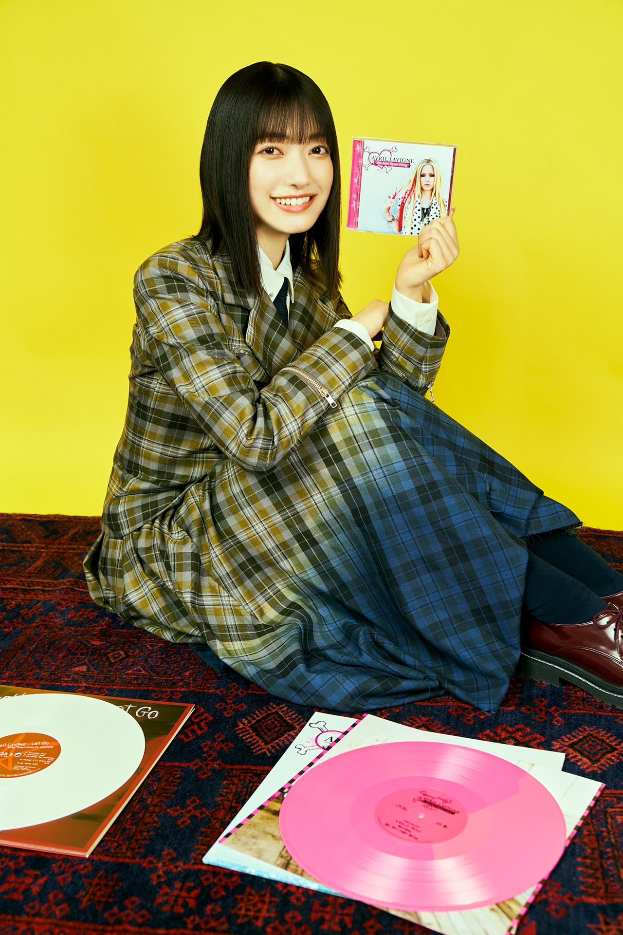 大園玲 欅坂46 永遠より長い一瞬〜 直筆サイン入り アナログ盤サイズの