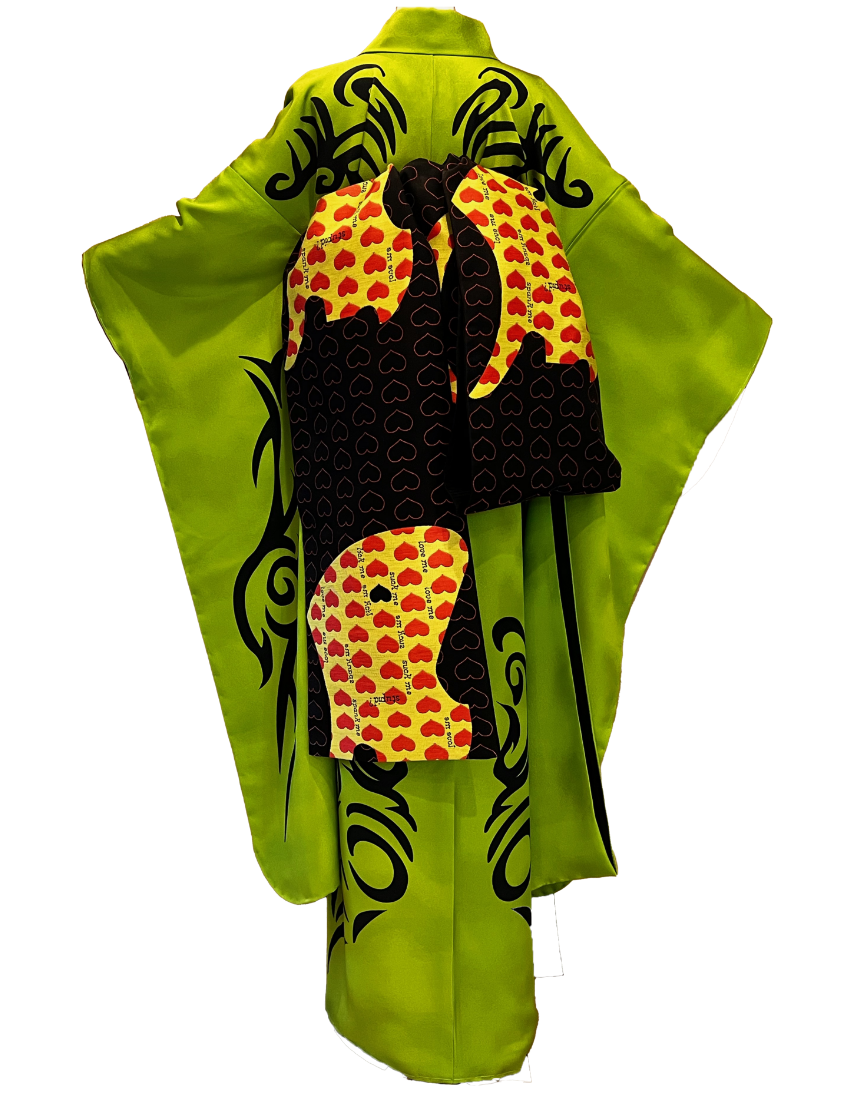 hide lemoned レモネード イエローハート浴衣 レア hide 浴衣 当時物