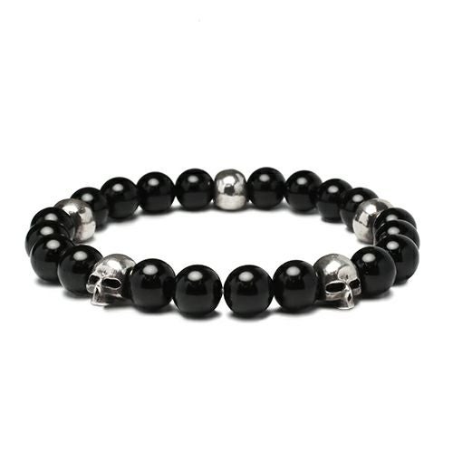 J-NS049)スカルビーズブレスレット｜アクセサリー通販のジャムホーム