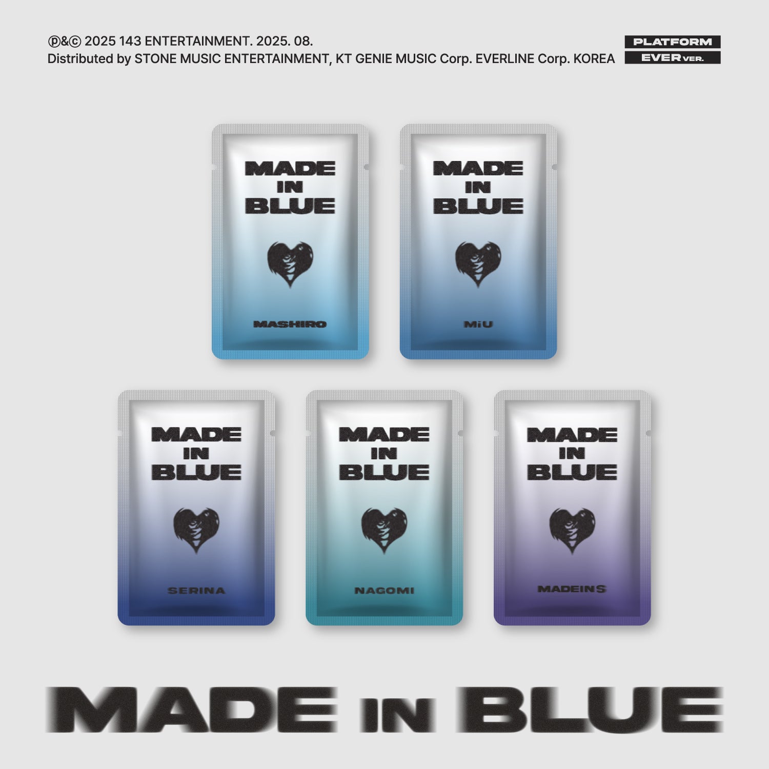メンバー全員サイン会】 MADEIN S [MADE in BLUE] – TRINITY