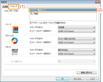 画面の色味に合わせて印刷する - Canon - Satera LBP7100C LBP7110C