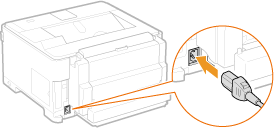電源コードを接続して電源を入れる - Canon - Satera LBP8730i LBP8720