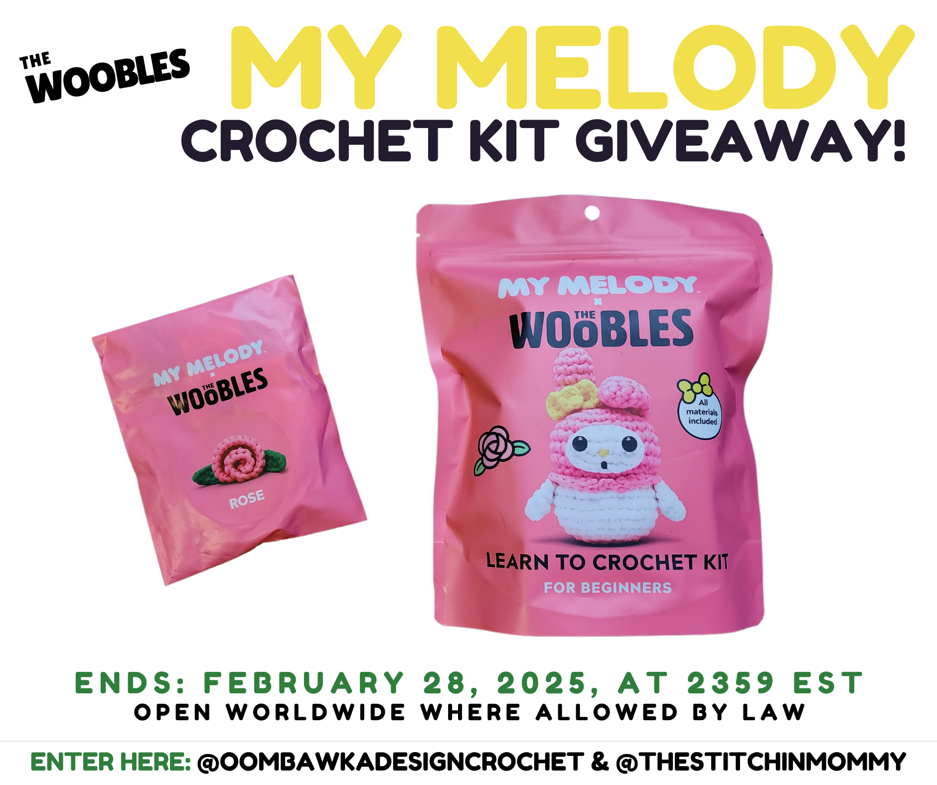 Win The Woobles My Melody Crochet Kit Giveaway!