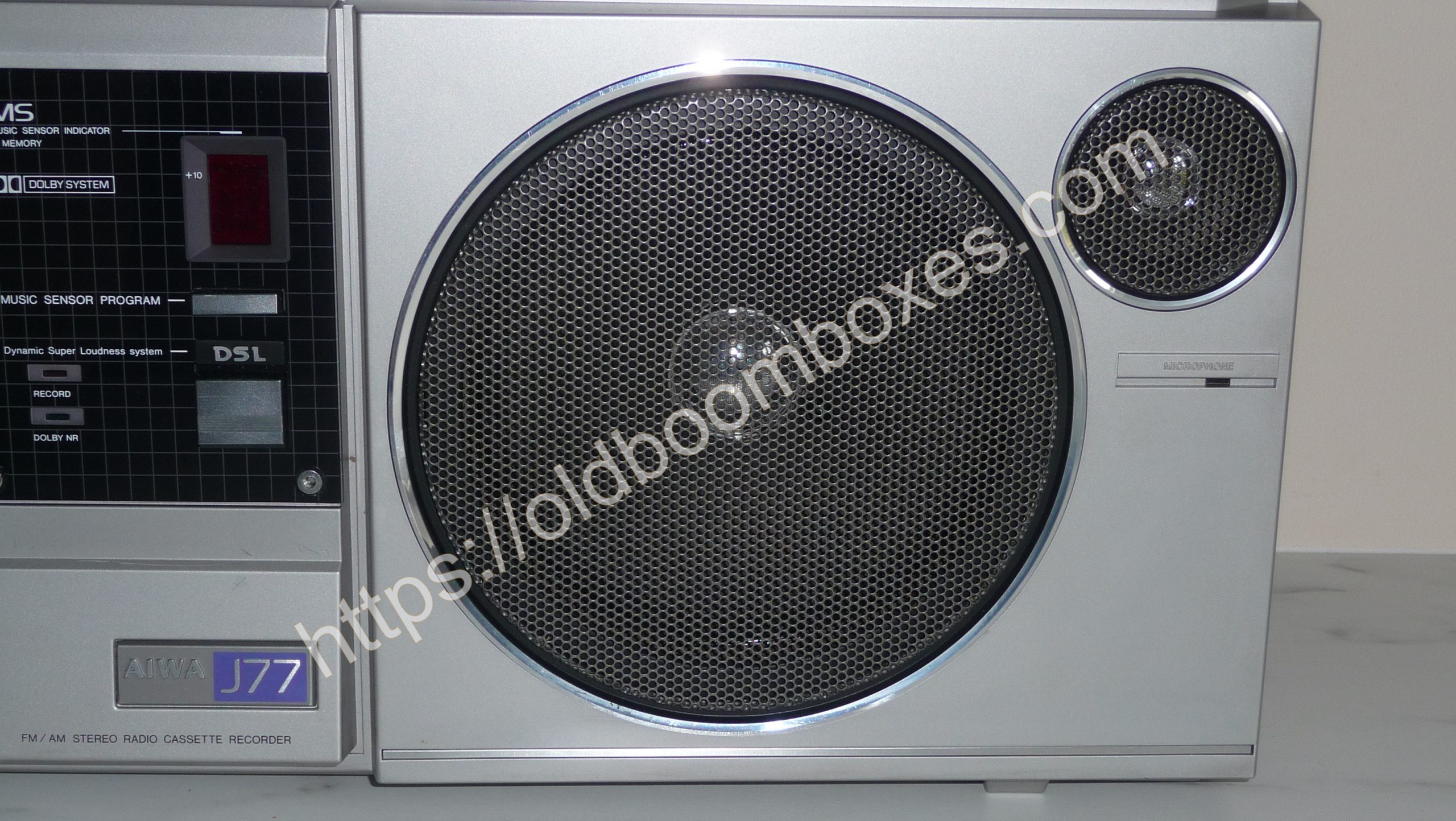 AIWA CS-J77 Stereo Radio Cassette Recorder - Old Boomboxes