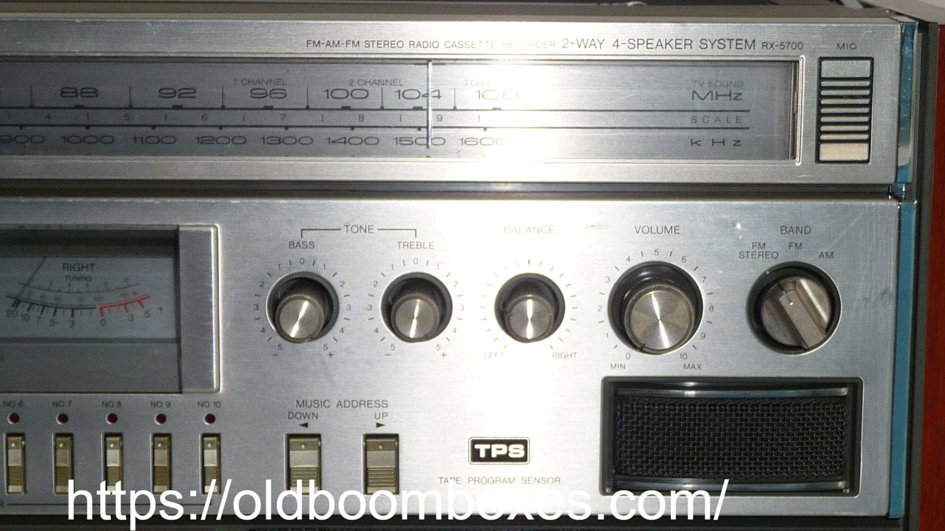 NATIONAL RX-5700 Stereo Radio Cassette Recorder -