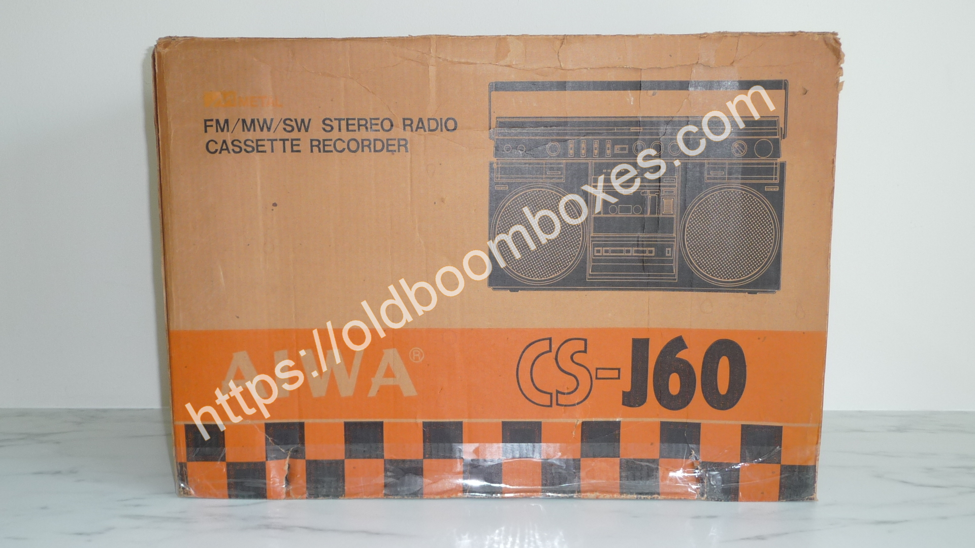 AIWA CS-J60 Stereo Radio Cassette Recorder - Old Boomboxes