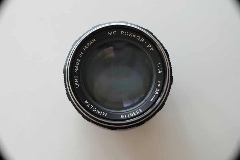 MC Rokkor-PF 58mm f1.4 review作例 滲みバブルボケ虹ゴーストがエモい
