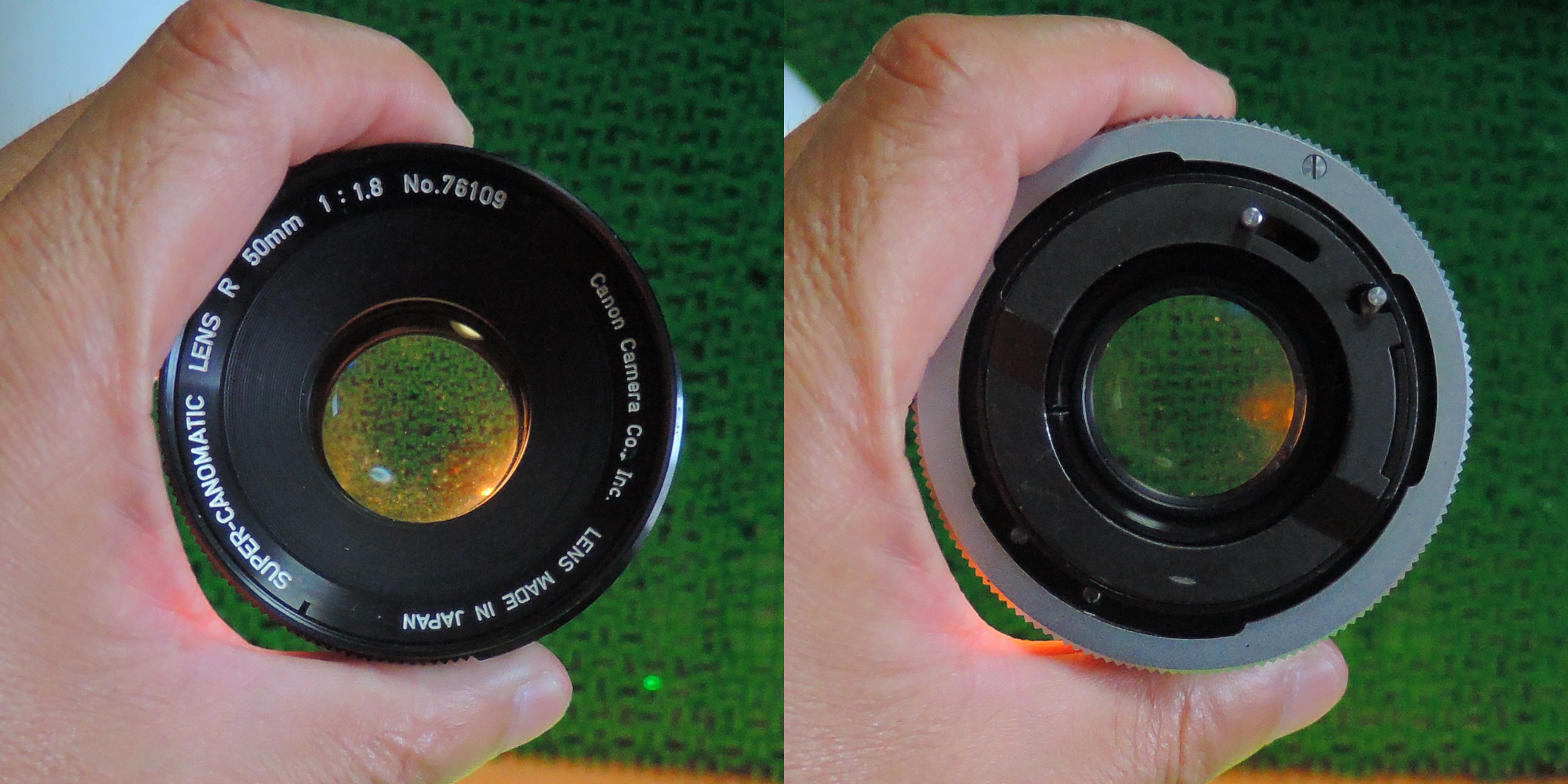 整備】CANON SUPER-CANOMATIC R 50mm F1.8 (Serial No. 76109