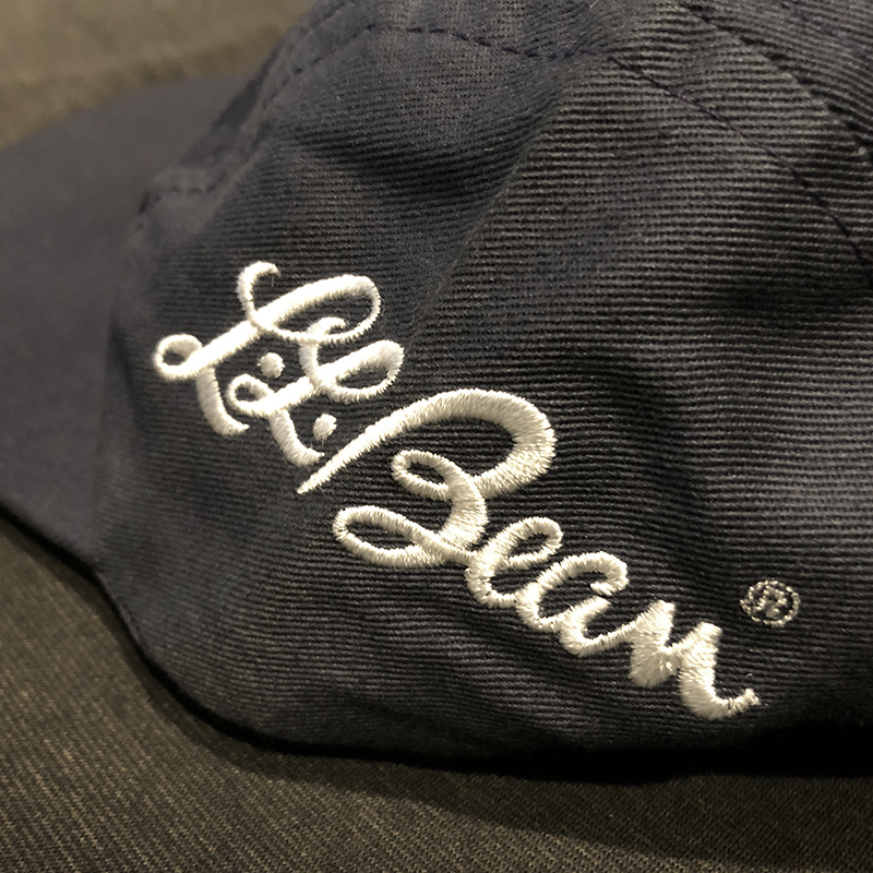 LL Bean Cotton Twill Duck Long Bill Fly Fishing Cap Navy | OLDS