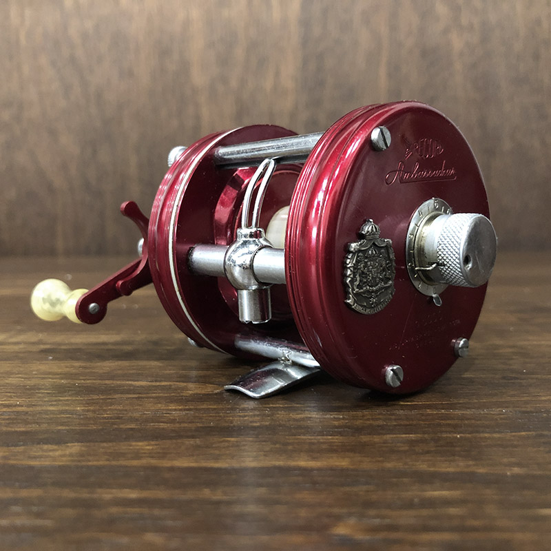 Abu Record Ambassadeur 5000 Svangsta Red With Case アブ レコード