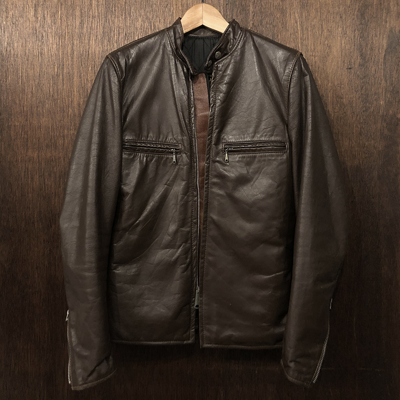 Brooks Single Riders Leather Jacket Dark Brown 34 ブルックス