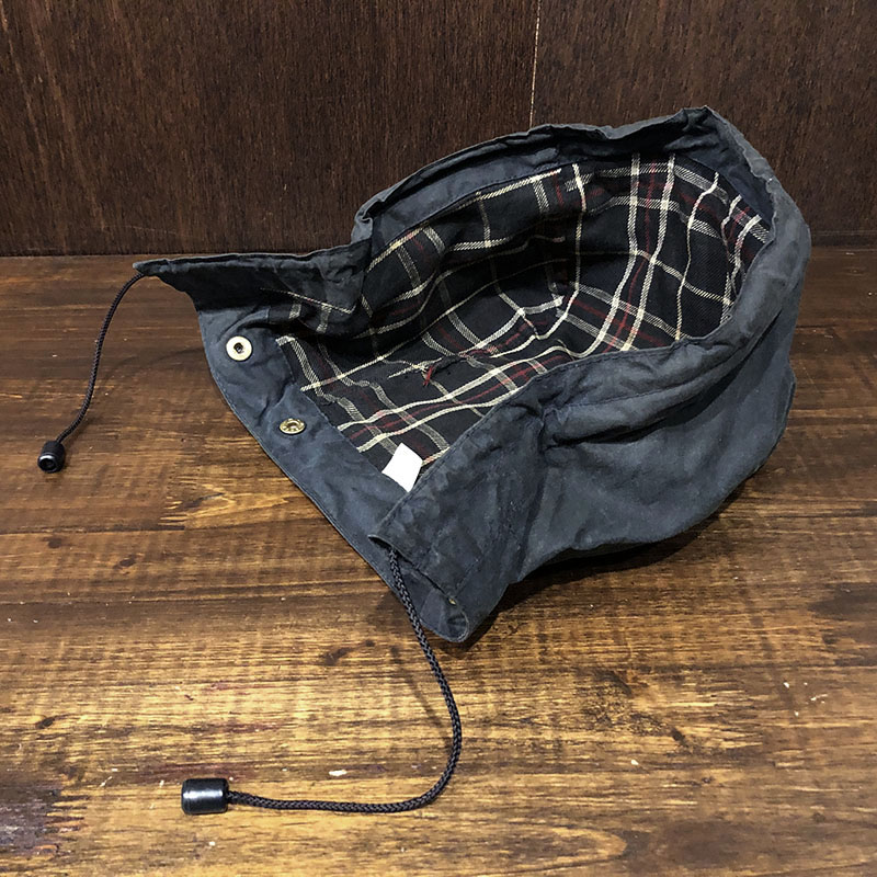 Barbour A128 Hood Navy 2Warrant Age Mint バブアー オイルド フード