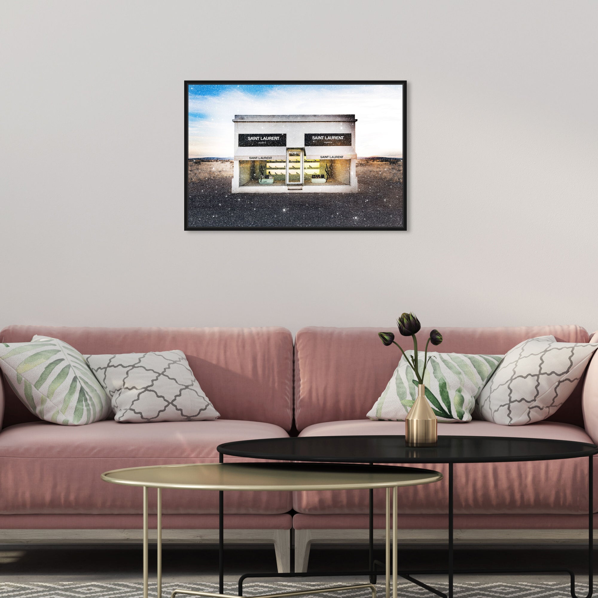 Store in Marfa Italian Color: Diamond Dust™ | Wall Art Decor with