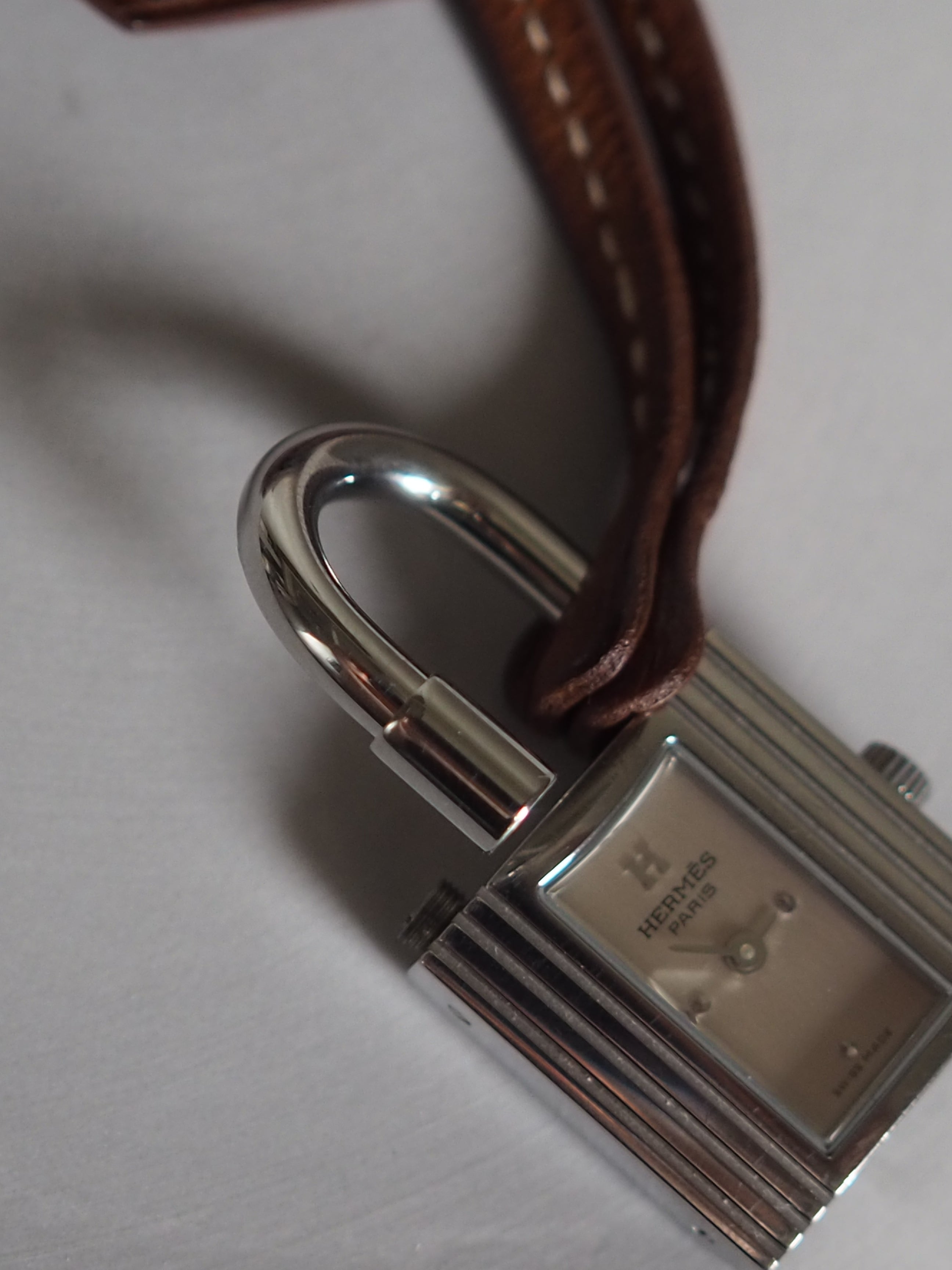 HERMES エルメス ケリー クロシェット ウォッチ 腕時計 シルバー