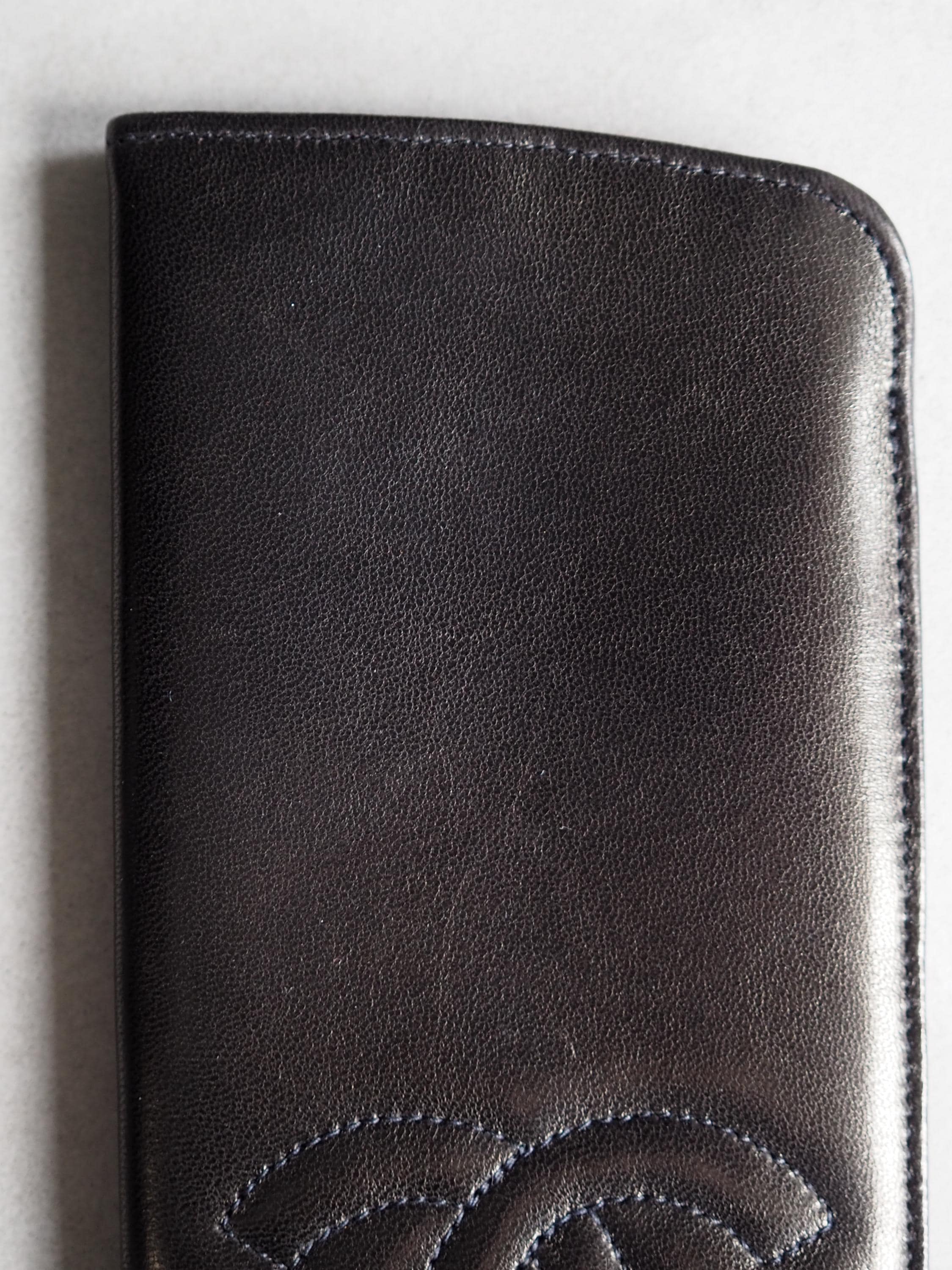 CHANEL シャネル ココ サングラスケース メガネケース ブラック レザー