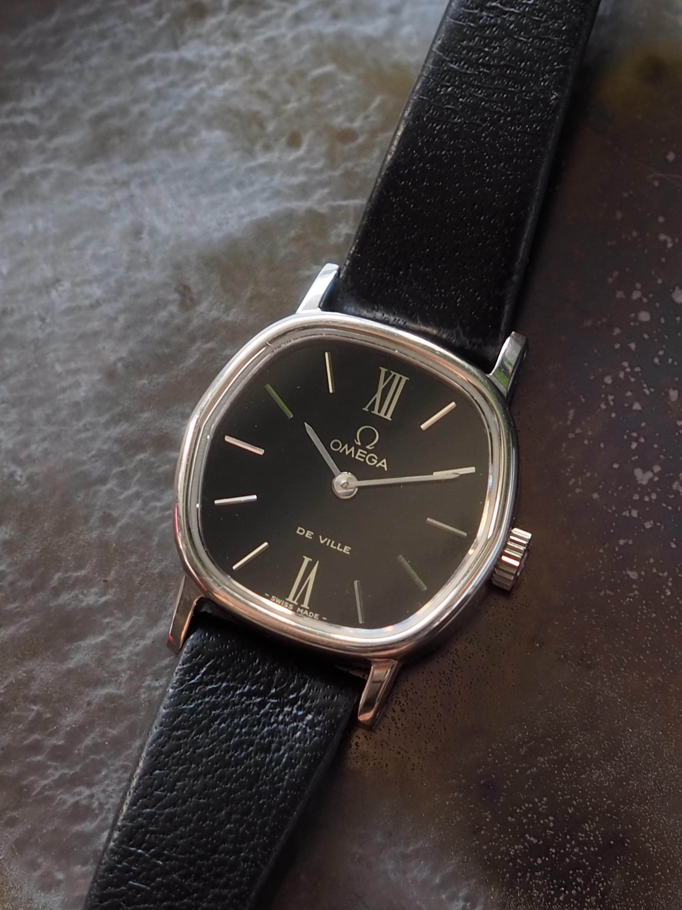 OMEGA オメガ DE VILLE デビル ウォッチ 腕時計 シルバー ブラック