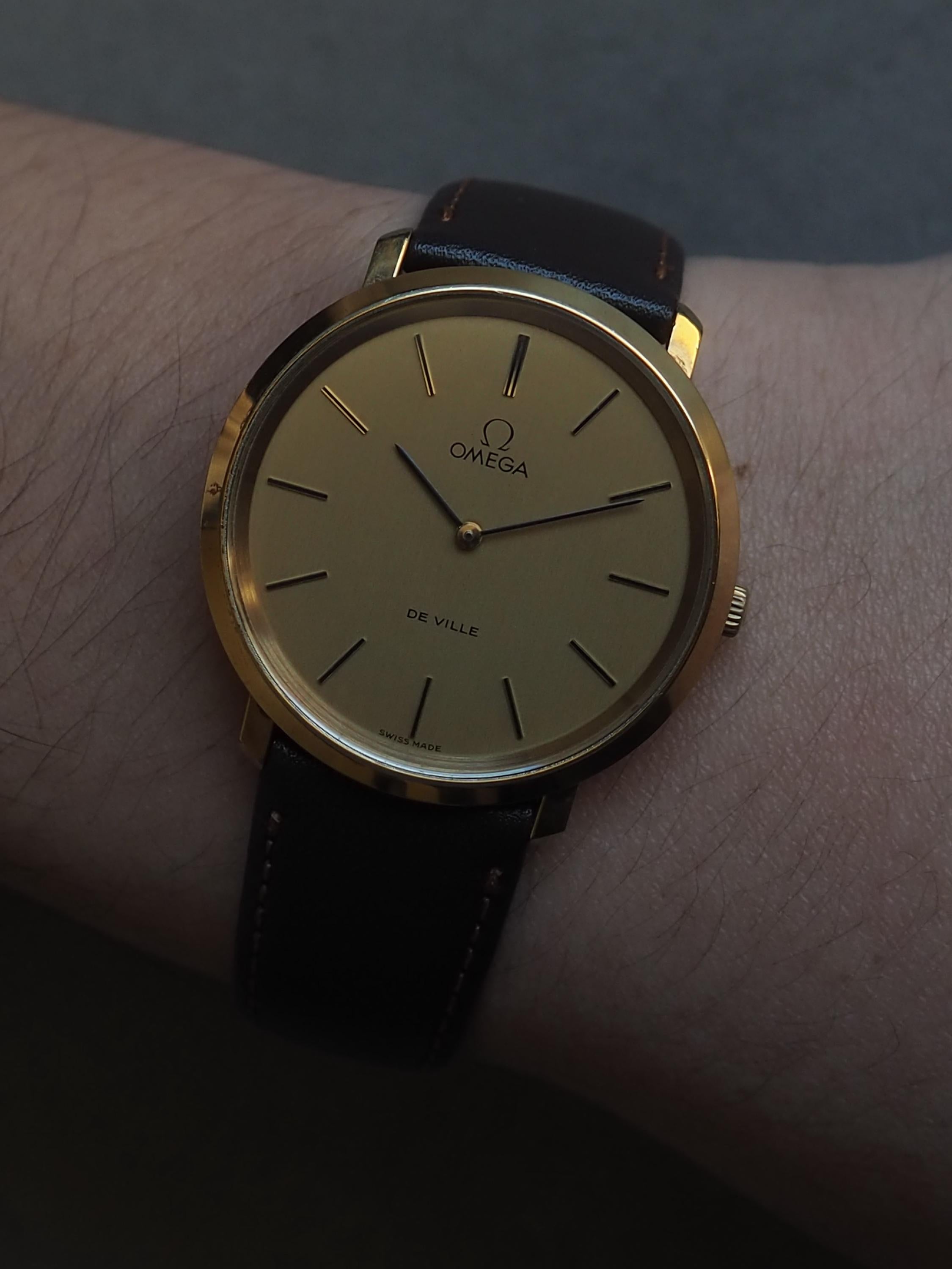 OMEGA オメガ DE VILLE デビル ラウンド ウォッチ 腕時計 ゴールド