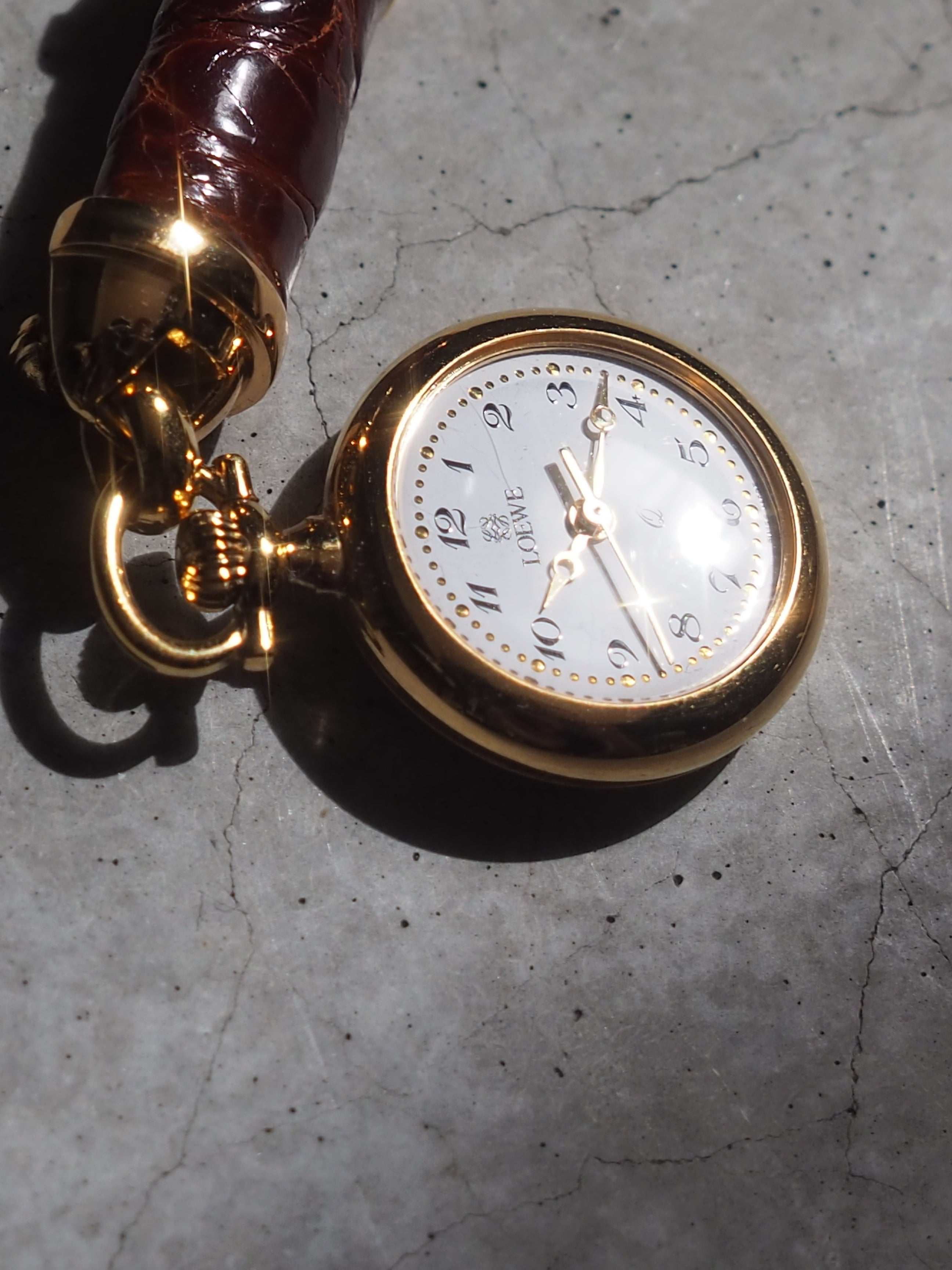 LOEWE ブローチ ウォッチ 時計 ヴィンテージ ロエベ