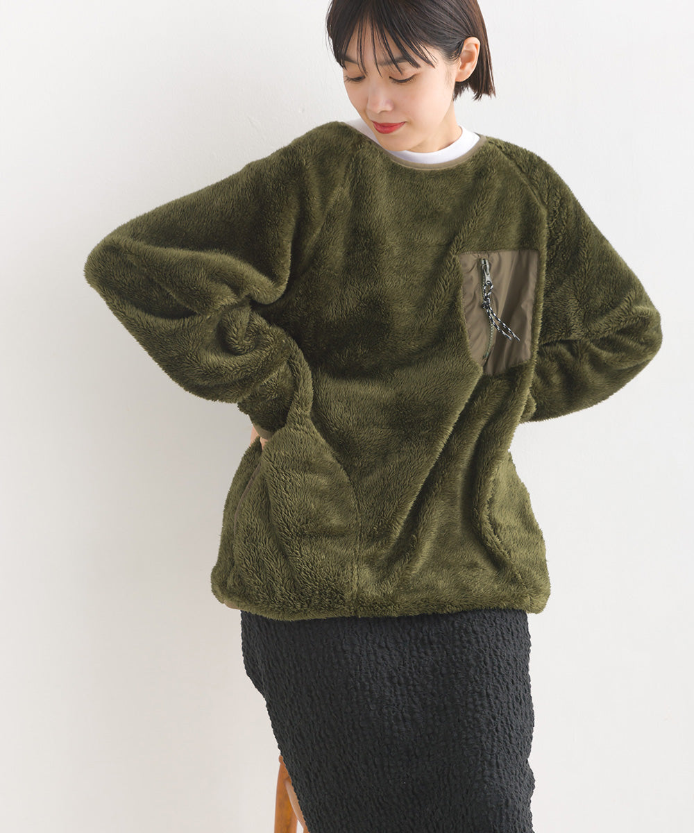 OMNES】ユニセックス ボアフリースプルオーバー【1521-7061】