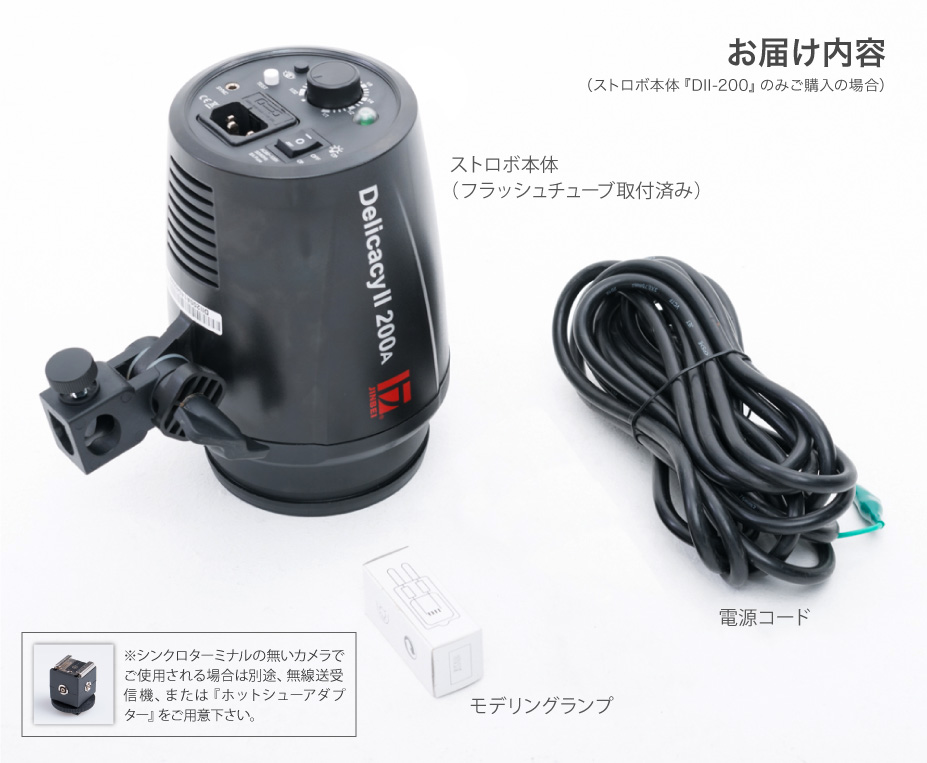 〓完売・生産終了〓 JINBEI イージーストロボ デリカシー200W DII-200