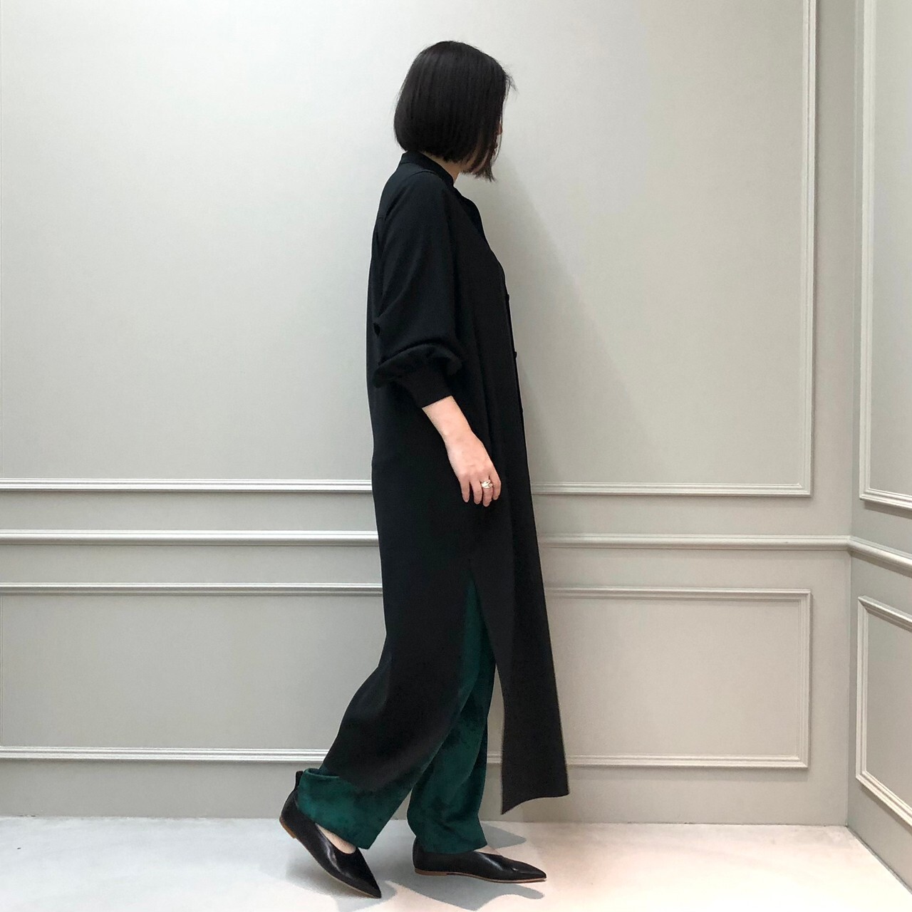 HYKE(ハイク)】 MAXI SHIRT DRESS｜パリゴ尾道店｜尾道本通り商店街